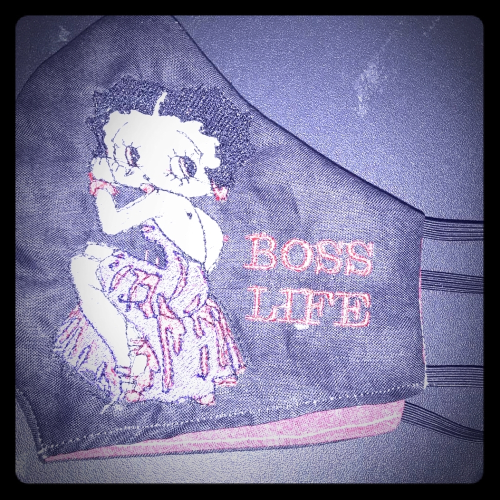Betty Boop Boss Life ! Adult facemasks